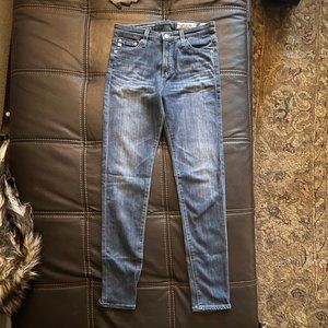 AG AG-ed high-rise Farrah skinny crop denim jeans 25R Adriano Goldschmied